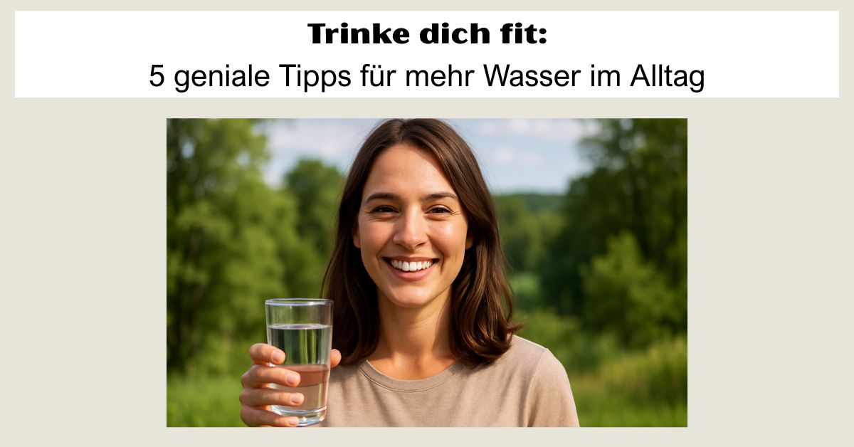 Mehr Wasser trinken