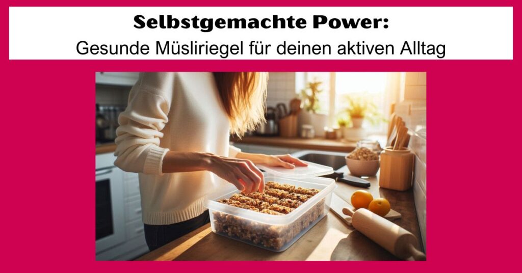 Gesunde Müsliriegel selber machen