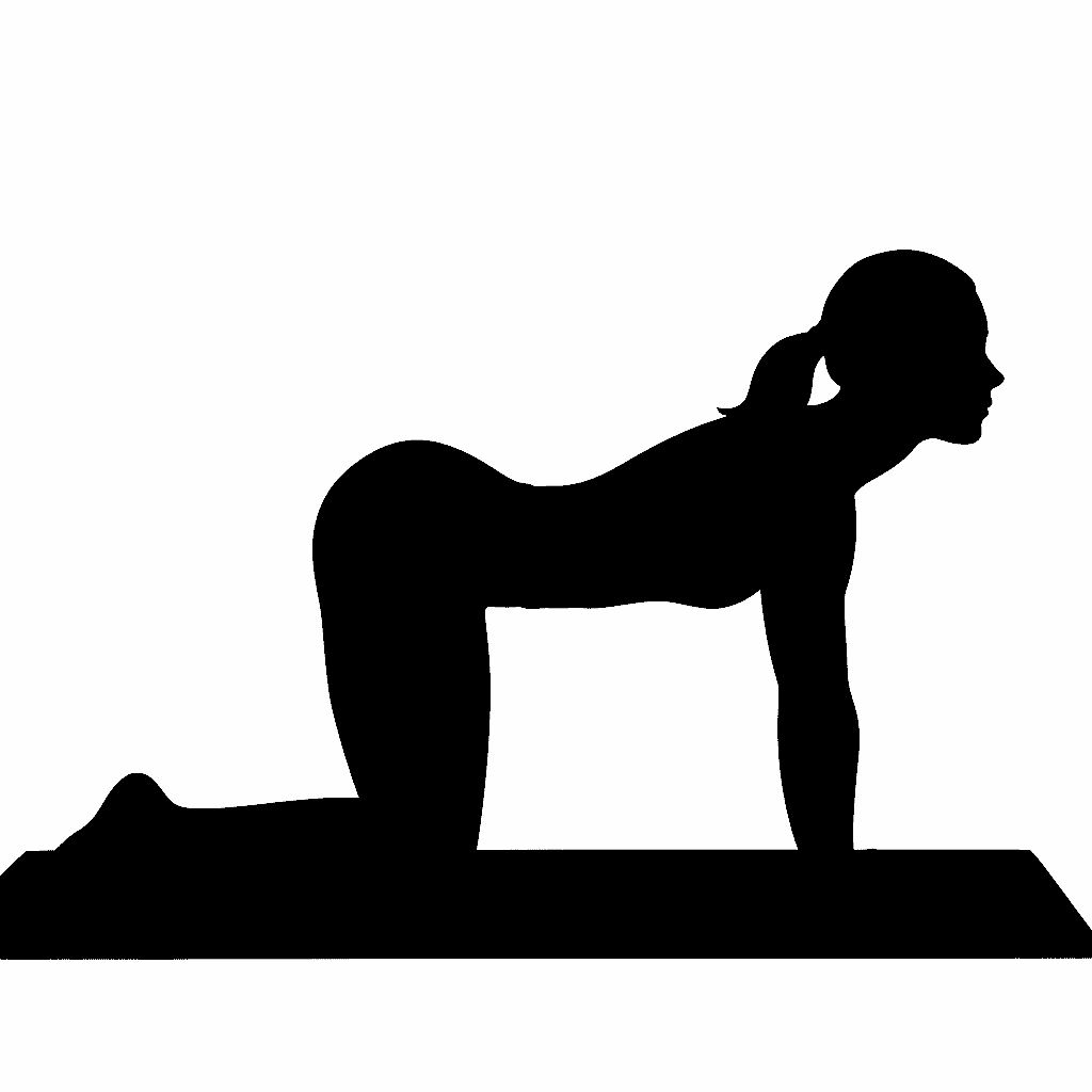 Yoga Katze Kuh