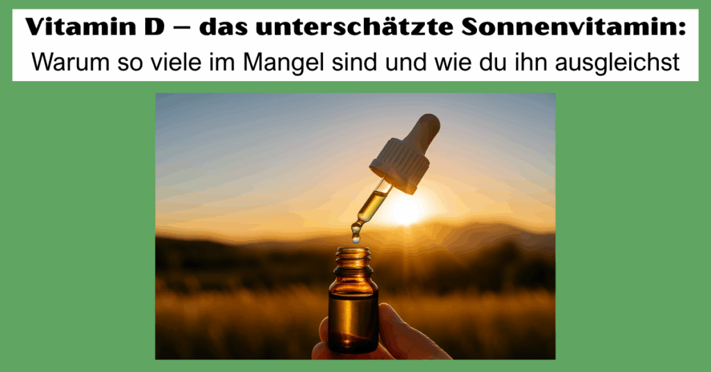 Vitamin D Nahrungsergänzungsmittel Mangel