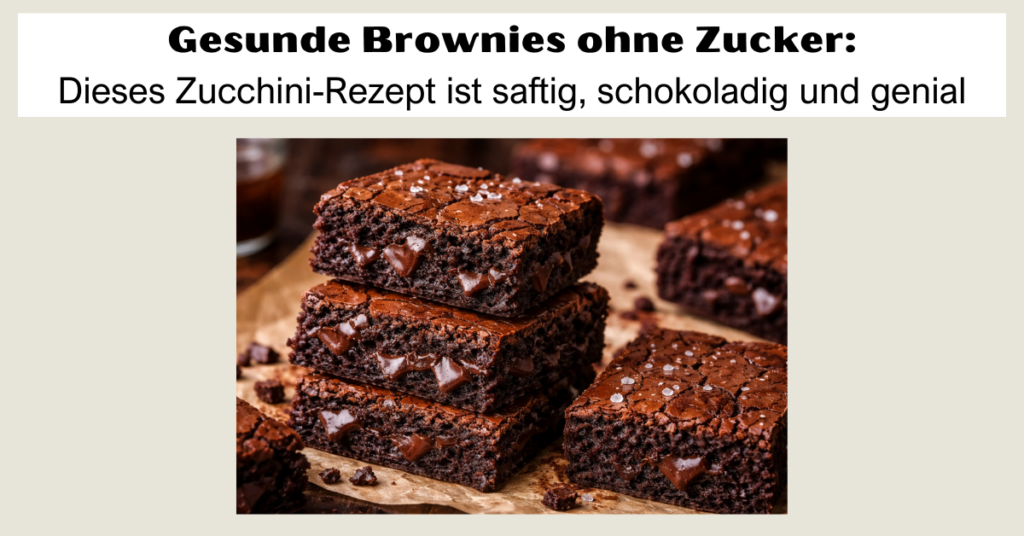 Gesunde Brownies ohne Zucker